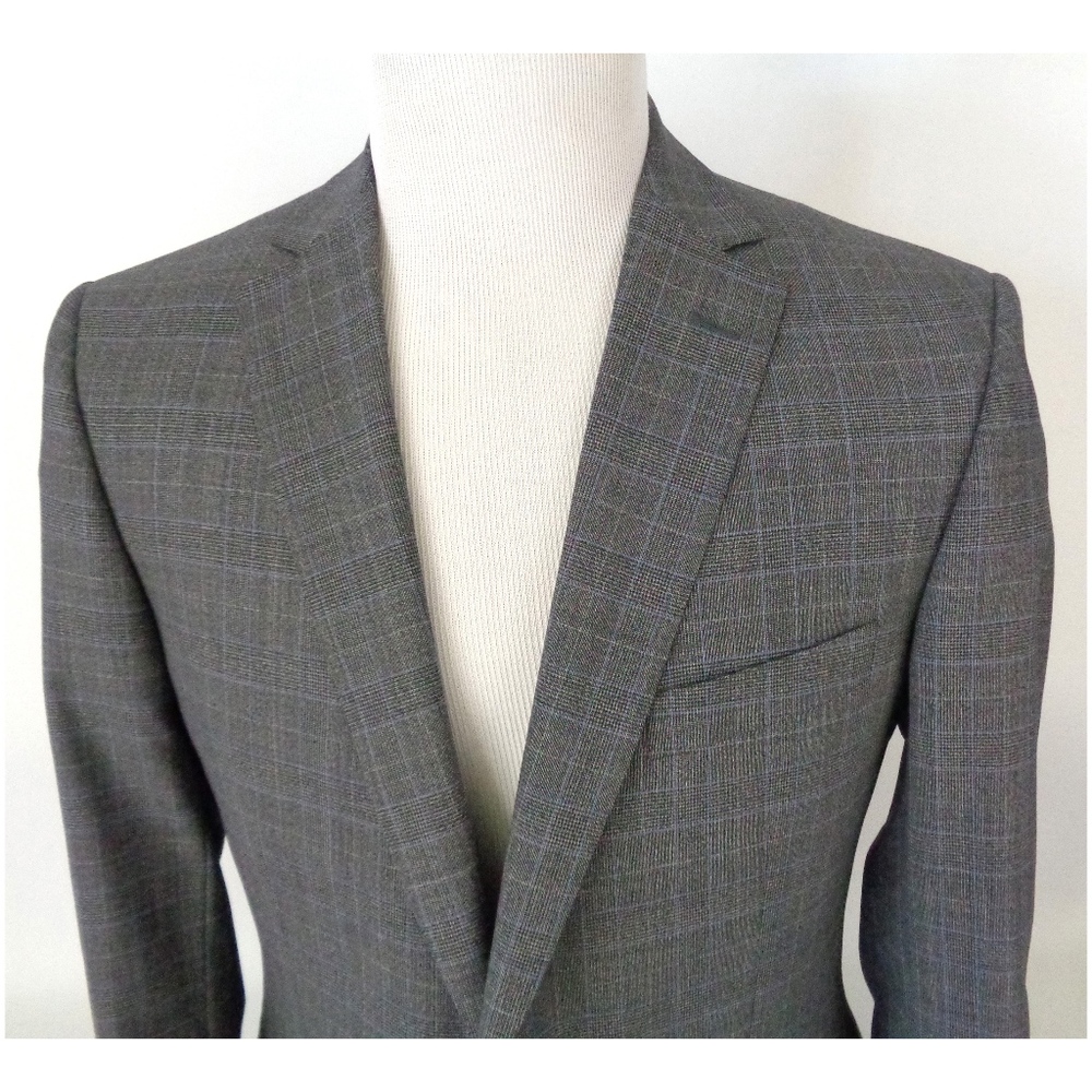 Z Zegna 40R 2 Button Suit Jacket Sport Coat Wool